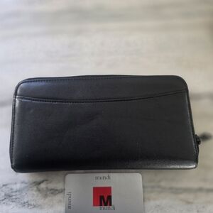 MUNDI Wallet Black Leather NEW Never Used.